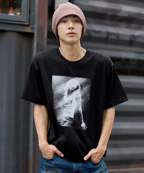 WEGO（ウィゴー）の「WEGO/フォトグラフィックネップT（Tシャツ/カットソー・メンズ・ホワイト/ブラック・LARGE/MEDIUM）」の20枚目の写真