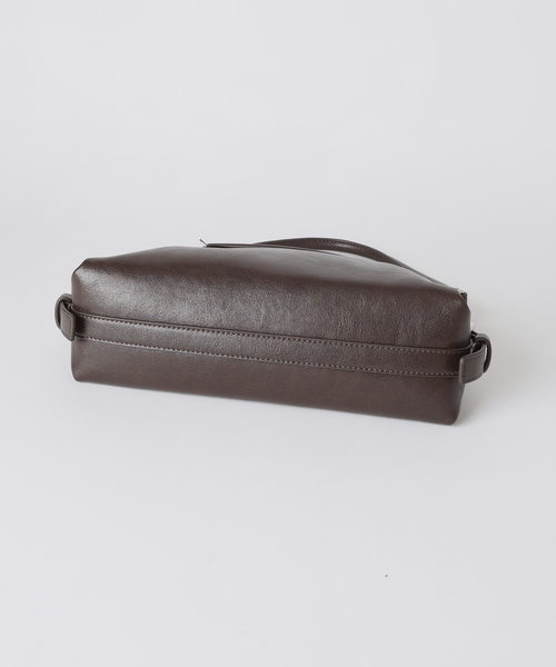 U by SPICK&SPAN（ユーバイスピックアンドスパン）の「STAND OIL/スタンドオイル Mushy Bag Mini（ハンドバッグ・レディース・ブラウン・FREE）」の11枚目の写真