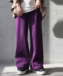 シュッと美 ワイド ストレート パンツ