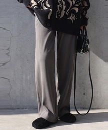 シュッと美 ワイド ストレート パンツ
