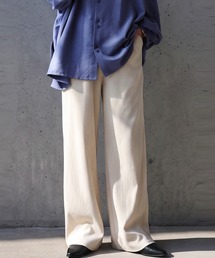 シュッと美 ワイド ストレート パンツ