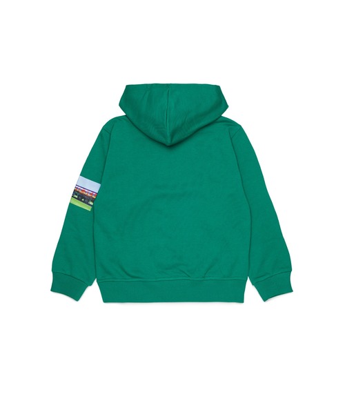 DIESEL（ディーゼル）の「キッズ プルオーバーパーカー SFORMY OVER（パーカー・キッズ・グリーン/ブラック・12Y/10Y/14Y/8Y/6Y）」の3枚目の写真