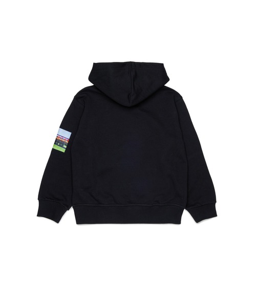 DIESEL（ディーゼル）の「キッズ プルオーバーパーカー SFORMY OVER（パーカー・キッズ・グリーン/ブラック・12Y/10Y/14Y/8Y/6Y）」の6枚目の写真