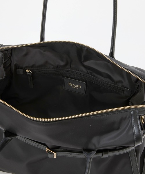 Breath TOPKAPI(ブレストプカピ)の「【Breath TOPKAPI】STRIA ストリア ナローベルト ナイロン トートバッグ L / 撥水 / A4(トートバッグ・レディース・ブラック/グレイッシュベージュ・FREE)」の20枚目の写真