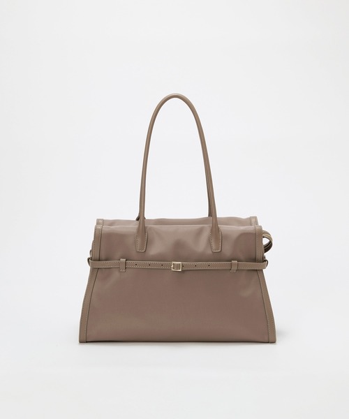 Breath TOPKAPI(ブレストプカピ)の「【Breath TOPKAPI】STRIA ストリア ナローベルト ナイロン トートバッグ L / 撥水 / A4(トートバッグ・レディース・ブラック/グレイッシュベージュ・FREE)」の6枚目の写真
