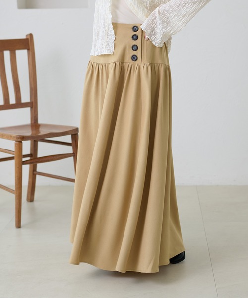 apres jour clair(アプレジュールクレア)の「【apres jour clair】アソートボタンデザインフレアスカート(スカート・レディース・ダークブラウン/ベージュ/ブラウン系その他・LARGE/フリー)」の17枚目の写真