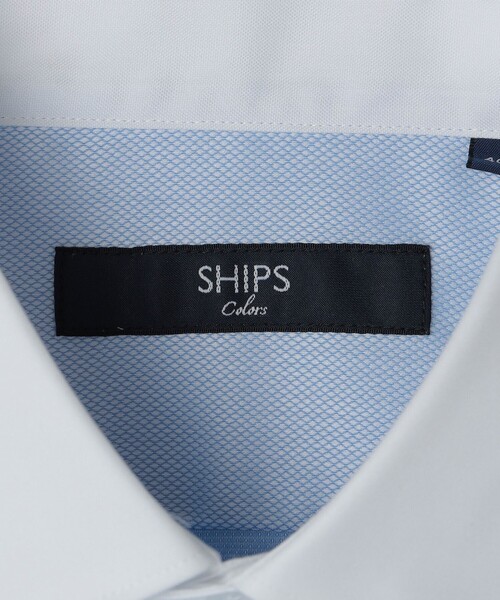 SHIPS Colors(シップス カラーズ)の「SHIPS Colors:イージーケア ドビー クレリック ワイドカラー シャツ 2(ビジネスシャツ・メンズ・ライトブルー・41/40/39)」の7枚目の写真