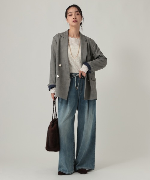 Elura（エルーラ）の「ストレッチレースメロウプルオーバー/1067414（Tシャツ/カットソー・レディース・ドット/アイボリー/ブラック・FREE）」の20枚目の写真