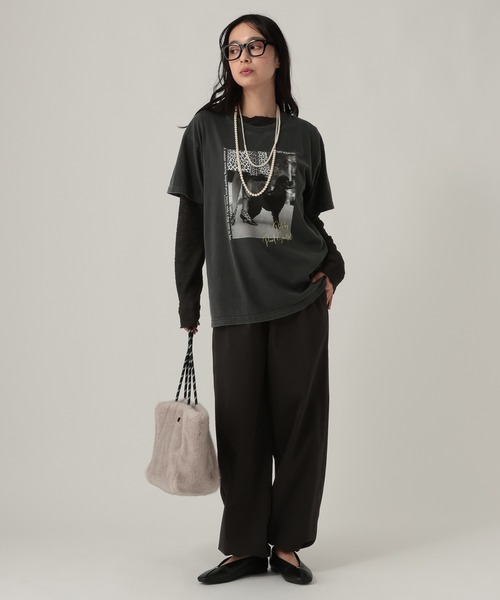 Elura（エルーラ）の「ストレッチレースメロウプルオーバー/1067414（Tシャツ/カットソー・レディース・ドット/アイボリー/ブラック・FREE）」の11枚目の写真