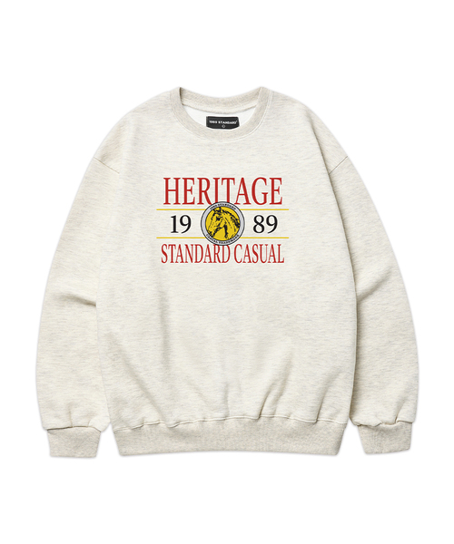 1989STANDARD(1989スタンダード)の「カジュアルヘリテージ スウェット (STMSTD-0266)(スウェット・メンズ・ネイビー/バーガンディー/ブラック/ダークグレー/ライトグレー/オートミール・MEDIUM/LARGE/X-LARGE)」の4枚目の写真