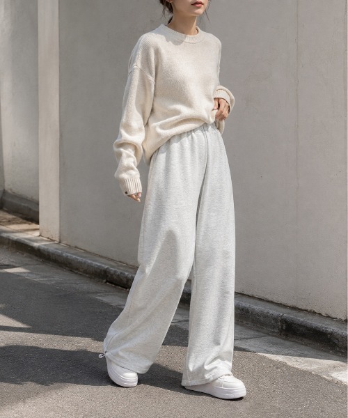 Mku Ekta(ムクエクタ)の「裾が絞れる2Wayスウェットパンツ(スウェットパンツ・レディース・ブラック/ライトグレー/グレー・M/L/XL)」の12枚目の写真