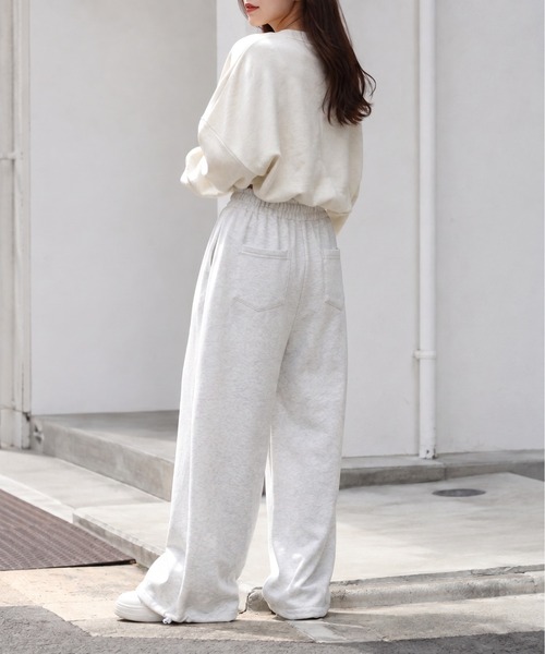 Mku Ekta(ムクエクタ)の「裾が絞れる2Wayスウェットパンツ(スウェットパンツ・レディース・ブラック/ライトグレー/グレー・M/L/XL)」の13枚目の写真
