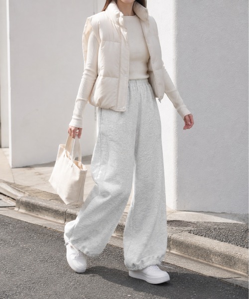 Mku Ekta(ムクエクタ)の「裾が絞れる2Wayスウェットパンツ(スウェットパンツ・レディース・ブラック/ライトグレー/グレー・M/L/XL)」の22枚目の写真