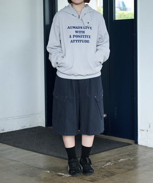 sedacle（セダクル）の「Thermal High Neck Hoodie／サーマル ハイネック フーディー（パーカー・メンズ・ブラウン/ネイビー/ライトグレー・SMALL/LARGE/MEDIUM）」の22枚目の写真