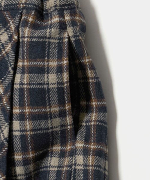 green label relaxing(グリーンレーベルリラクシング)の「キモウ チェック キュロット スカート / キッズ 100cm-160cm(スカート・キッズ・ネイビー・110cm/150cm/100cm/160cm/140cm/130cm/120cm)」の8枚目の写真