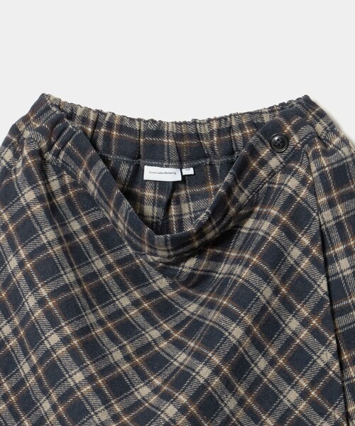 green label relaxing(グリーンレーベルリラクシング)の「キモウ チェック キュロット スカート / キッズ 100cm-160cm(スカート・キッズ・ネイビー・110cm/150cm/100cm/160cm/140cm/130cm/120cm)」の9枚目の写真