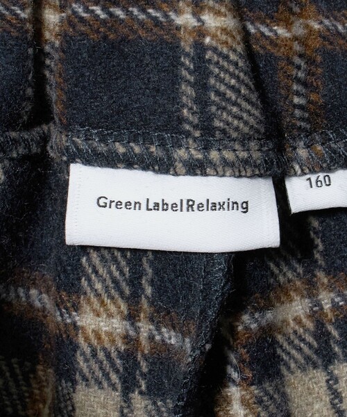green label relaxing(グリーンレーベルリラクシング)の「キモウ チェック キュロット スカート / キッズ 100cm-160cm(スカート・キッズ・ネイビー・110cm/150cm/100cm/160cm/140cm/130cm/120cm)」の14枚目の写真