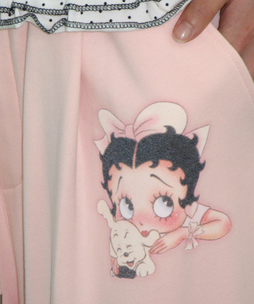 RONRON（ロンロン）の「BETTY BOOP LETTERING SWEAT JOGGER PANTS SOFT PINK（スウェットパンツ・レディース・その他・FREE）」の2枚目の写真