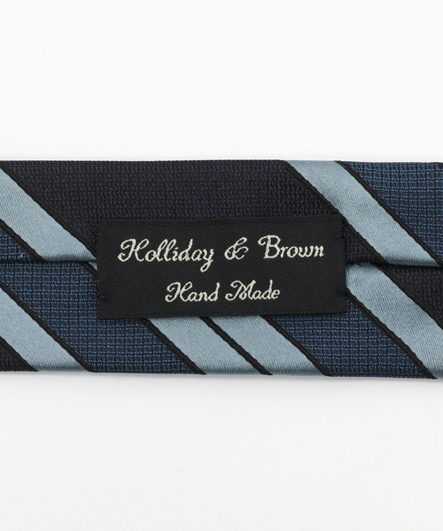 EDIFICE（エディフィス）の「Holliday & Brown(ホリデー & ブラウン） Regimental Stripe Tie（ネクタイ・メンズ・ネイビー・FREE）」の3枚目の写真