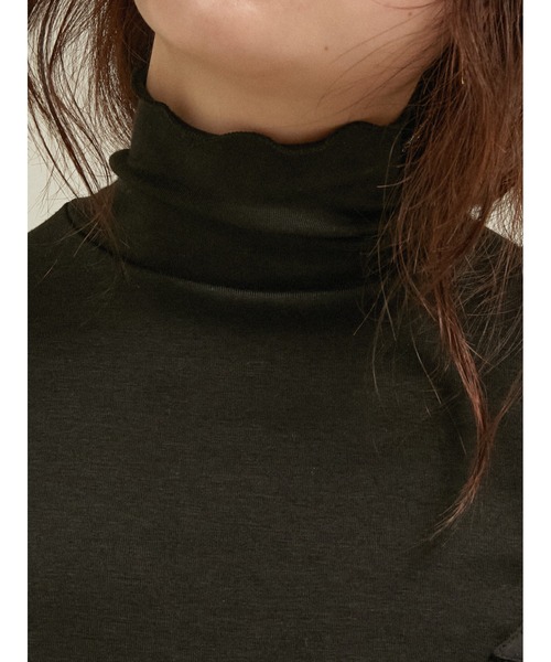 LA PEAU DE GEM(ラポドゥジェム)の「タートルネック ハンドホールタートルカット / 【 LA PEAU DE GEM 】 handhole turtle cut(Tシャツ/カットソー・レディース・チャコールグレー/ブラック/ベージュ・FREE)」の14枚目の写真