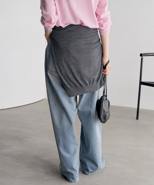 plage(プラージュ)の「Super Wide Denim パンツ(デニムパンツ・レディース・ブルー系その他・34/38/36)」の12枚目の写真