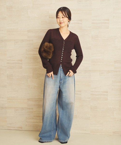 plage(プラージュ)の「Super Wide Denim パンツ(デニムパンツ・レディース・ブルー系その他・34/38/36)」の13枚目の写真