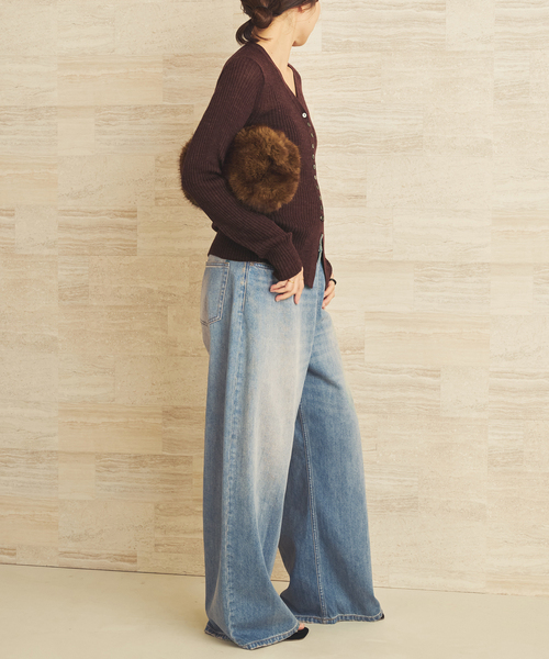 plage(プラージュ)の「Super Wide Denim パンツ(デニムパンツ・レディース・ブルー系その他・34/38/36)」の14枚目の写真