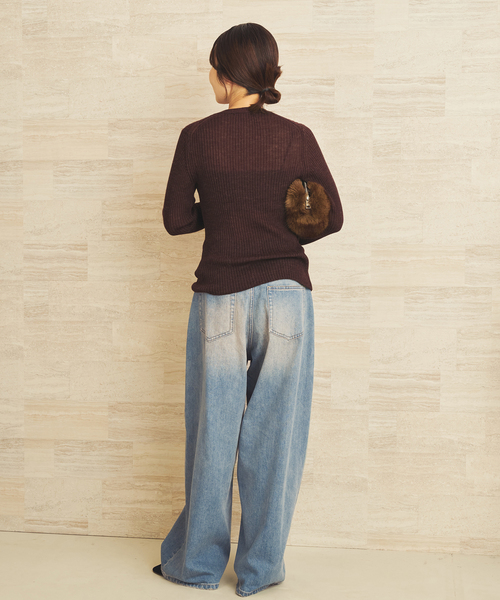 plage(プラージュ)の「Super Wide Denim パンツ(デニムパンツ・レディース・ブルー系その他・34/38/36)」の15枚目の写真