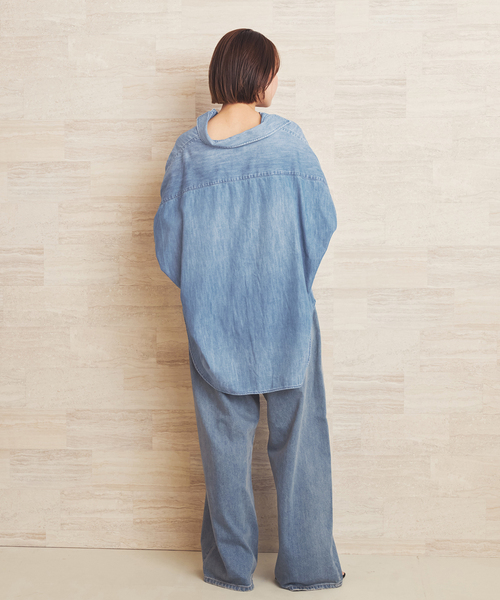 plage(プラージュ)の「Super Wide Denim パンツ(デニムパンツ・レディース・ブルー系その他・34/38/36)」の22枚目の写真