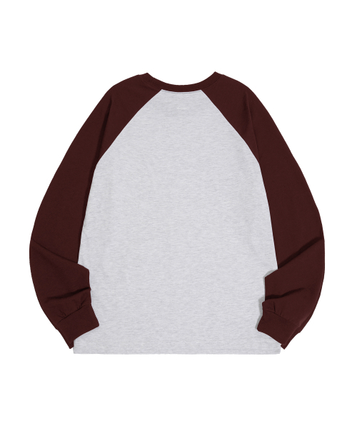 ROIDESROIS(ロワデロワ)の「ブラシハートロゴラグラン長袖Tシャツ(ワイン)(Tシャツ/カットソー・レディース・その他・1/2)」の2枚目の写真