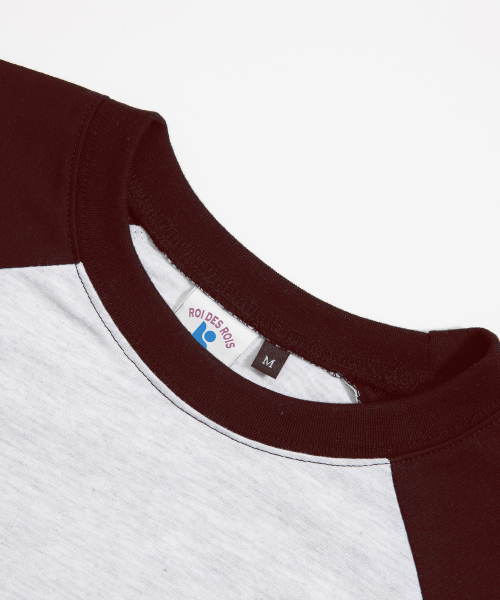 ROIDESROIS(ロワデロワ)の「ブラシハートロゴラグラン長袖Tシャツ(ワイン)(Tシャツ/カットソー・レディース・その他・1/2)」の3枚目の写真