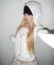 THEAIRTOWN（ジエアタウン）の「wool fur knit hz（パーカー）」