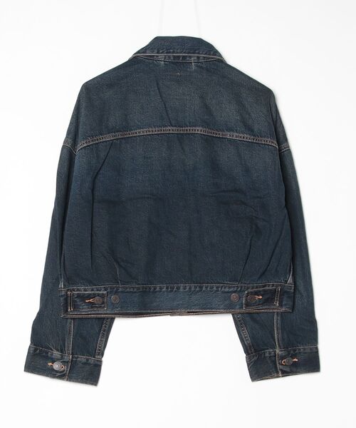 Levi's(リーバイス)の「LEVIS/LOOSE CROP TRUCKER(ブルゾン・レディース・ブルー/ネイビー・S)」の3枚目の写真