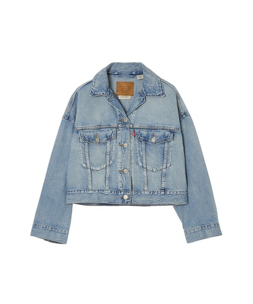 Levi's(リーバイス)の「LEVIS/LOOSE CROP TRUCKER(ブルゾン・レディース・ブルー/ネイビー・S)」の5枚目の写真