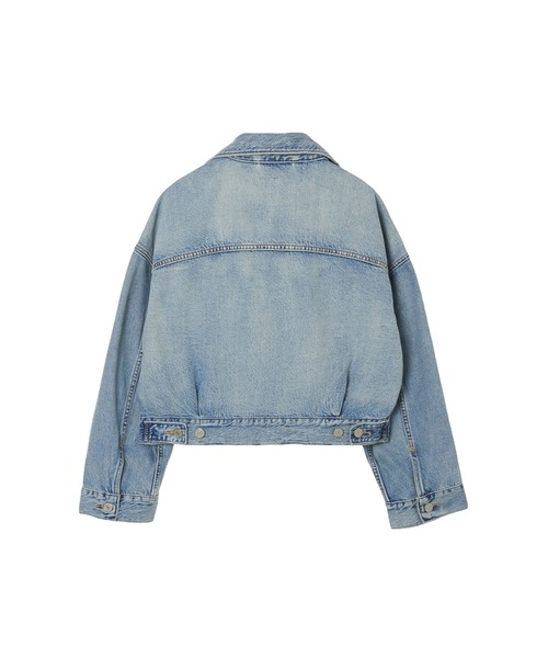 Levi's(リーバイス)の「LEVIS/LOOSE CROP TRUCKER(ブルゾン・レディース・ブルー/ネイビー・S)」の6枚目の写真