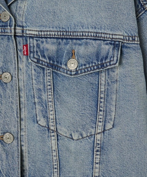 Levi's(リーバイス)の「LEVIS/LOOSE CROP TRUCKER(ブルゾン・レディース・ブルー/ネイビー・S)」の8枚目の写真