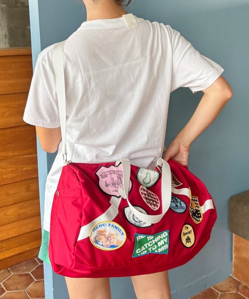 HEY!MrsROSE(ヘイミセスローズ)の「HEY! Mrs ROSE(ヘイ!ミセスローズ)Wappen Boston(ボストンバッグ・レディース・ブラック/ブラウン/レッド・FREE)」の19枚目の写真