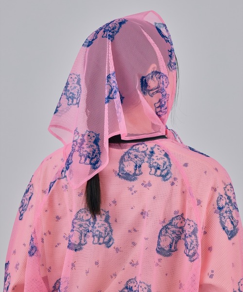 NON TOKYO(ノントーキョー)の「NON TOKYO/ノントーキョー/PRINT MESH PULLOVER & SCARFプリントメッシュプルオーバー&スカーフ(Tシャツ/カットソー・レディース・ピンク/グリーン・F)」の11枚目の写真