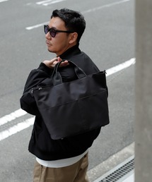 【撥水】ユニセックス2wayツイルトートバッグ A4