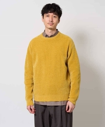 【洗濯機で洗える】モールバックボーダークルーネックニット