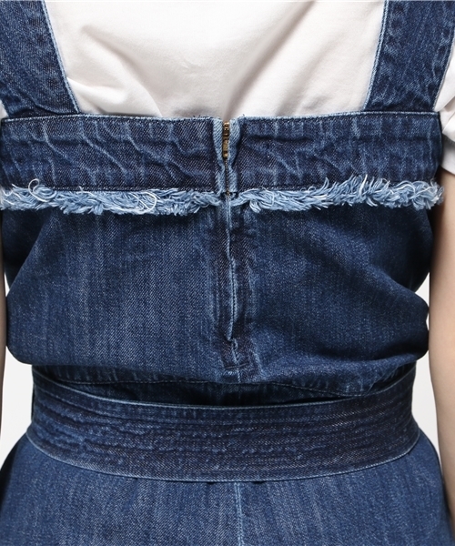 MOUSSY（マウジー）の「DENIM ROMPERS（つなぎ/オールインワン・レディース・ライトブルー/ダークブルー・2/1）」の7枚目の写真