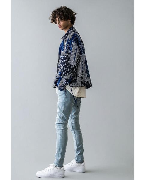 MONKEY TIME(モンキータイム)の「<monkey time> デニム ジェギンスパンツ ◇:(デニムパンツ・メンズ・ブラック/ライトブルー/コバルトブルー・MEDIUM/X-LARGE/SMALL/LARGE)」の13枚目の写真