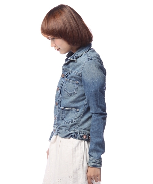 Ray BEAMS（レイビームス）の「RED CARD×Ray BEAMS / 別注デニムジャケット（デニムジャケット・レディース・ブルー系その他・X-SMALL/SMALL）」の2枚目の写真