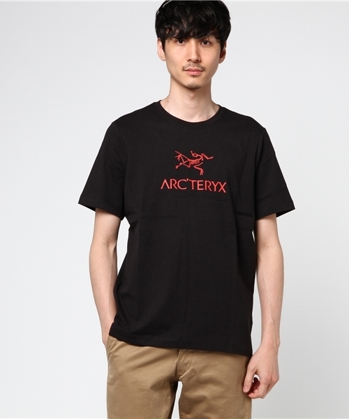 Arc Teryx アークテリクス の アークテリクス アーク ワード Tシャツ 厚手 メンズ Tシャツ カットソー Wear