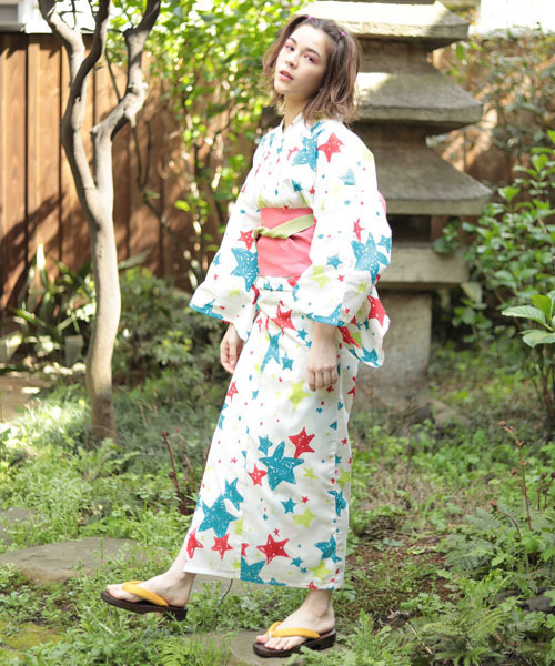 星柄浴衣 浴衣 E Hyphen Hyphen 浴衣 World E Gallery イーハイフンワールドギャラリー のファッション