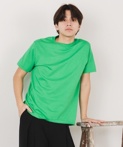 FRUIT OF THE LOOM（フルーツオブザルーム）の「FRUIT OF THE LOOM/フルーツオブザルーム 4.8oz ベーシック 半袖 無地Tシャツ 13色展開（Tシャツ/カットソー・レディース・ホワイト/レッド/ヘザーグレー/ブラック/パープル/イエロー/ピンク/ライトブルー/ネイビー/ロイヤルブルー/グリーン/オレンジ/ナチュラル・M/S/L/XL）」の5枚目の写真