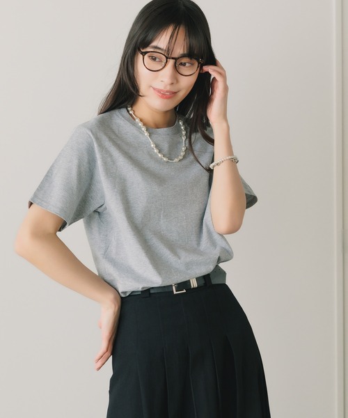 FRUIT OF THE LOOM（フルーツオブザルーム）の「FRUIT OF THE LOOM/フルーツオブザルーム 4.8oz ベーシック 半袖 無地Tシャツ 13色展開（Tシャツ/カットソー・レディース・ホワイト/レッド/ヘザーグレー/ブラック/パープル/イエロー/ピンク/ライトブルー/ネイビー/ロイヤルブルー/グリーン/オレンジ/ナチュラル・M/S/L/XL）」の3枚目の写真