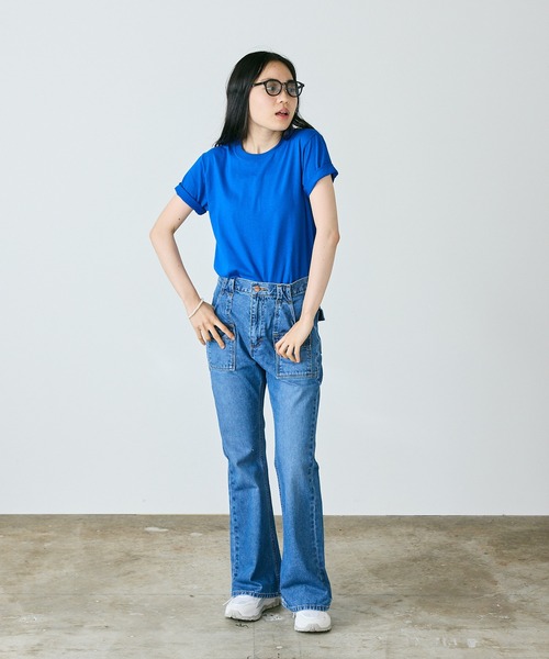 FRUIT OF THE LOOM（フルーツオブザルーム）の「FRUIT OF THE LOOM/フルーツオブザルーム 4.8oz ベーシック 半袖 無地Tシャツ 13色展開（Tシャツ/カットソー・レディース・ホワイト/レッド/ヘザーグレー/ブラック/パープル/イエロー/ピンク/ライトブルー/ネイビー/ロイヤルブルー/グリーン/オレンジ/ナチュラル・M/S/L/XL）」の15枚目の写真