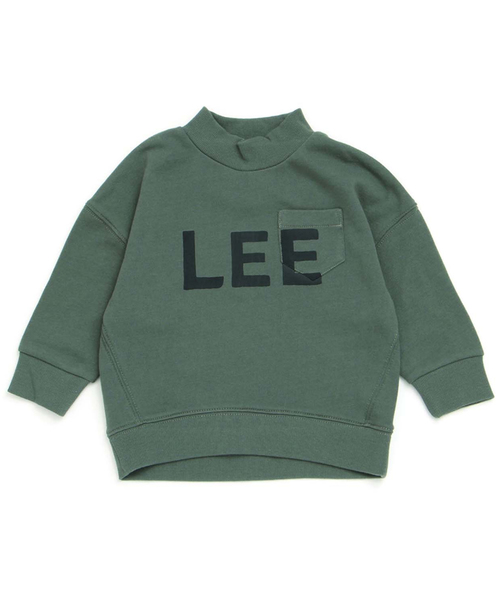 apres les cours(アプレレクール)の「LEE BIGシルエットトレーナー(スウェット・キッズ・ネイビー/カーキ/マスタード・100/110/120/130/140/80/90)」の2枚目の写真