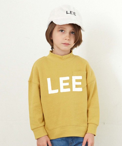 apres les cours(アプレレクール)の「LEE BIGシルエットトレーナー(スウェット・キッズ・ネイビー/カーキ/マスタード・100/110/120/130/140/80/90)」の1枚目の写真